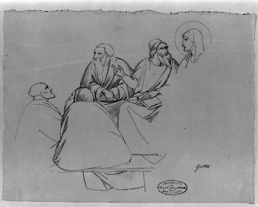 scena biblica (disegno, opera isolata) di De Superville Pierre Davide Humbert (sec. XVIII)