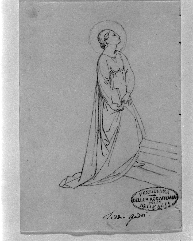 Maria Vergine sale i gradini del tempio (disegno, opera isolata) di De Superville Pierre Davide Humbert (sec. XVIII)