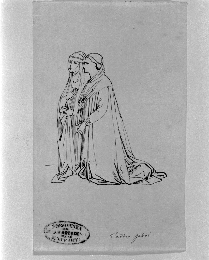 figure femminili (disegno, opera isolata) di De Superville Pierre Davide Humbert (sec. XVIII)
