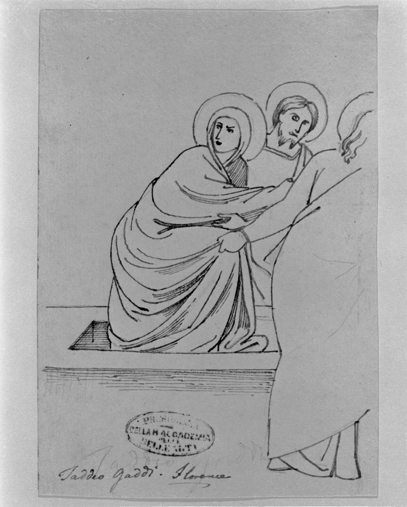 pie donne al sepolcro (disegno, opera isolata) di De Superville Pierre Davide Humbert (sec. XVIII)