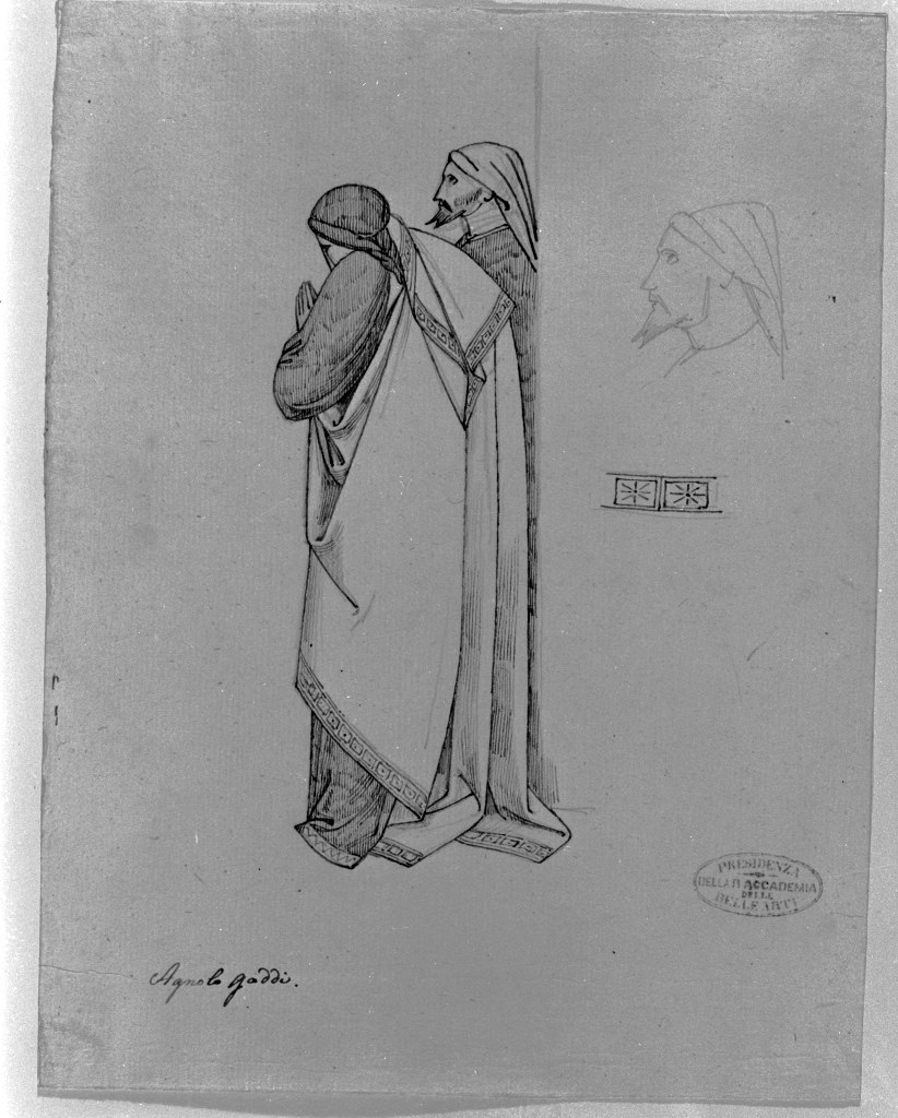 studio di figure (disegno, opera isolata) di De Superville Pierre Davide Humbert (sec. XVIII)