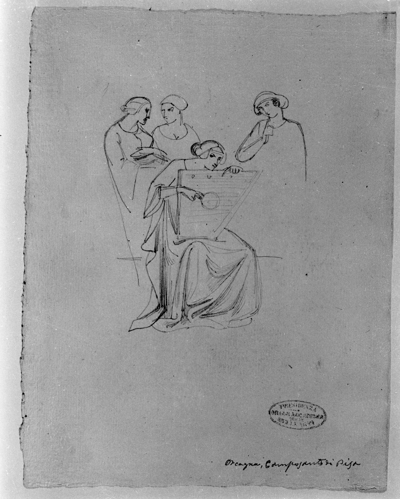 figure femminili (disegno, opera isolata) di De Superville Pierre Davide Humbert (sec. XVIII)