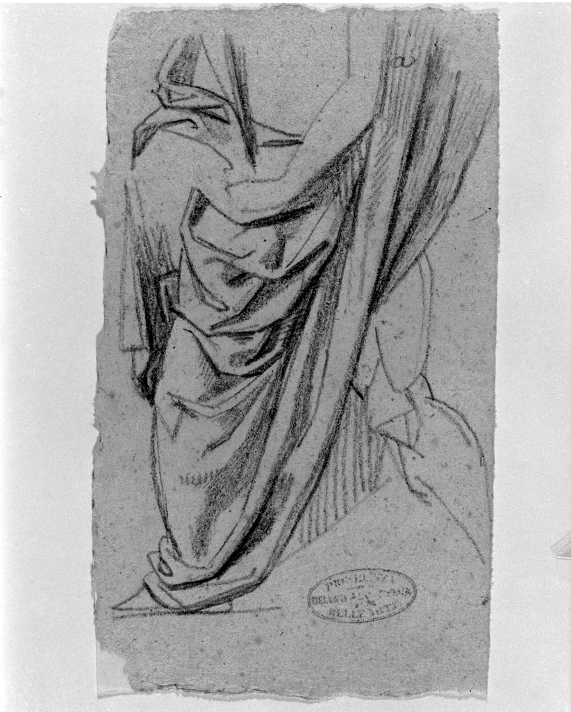 figura maschile (disegno, opera isolata) di De Superville Pierre Davide Humbert (sec. XVIII)