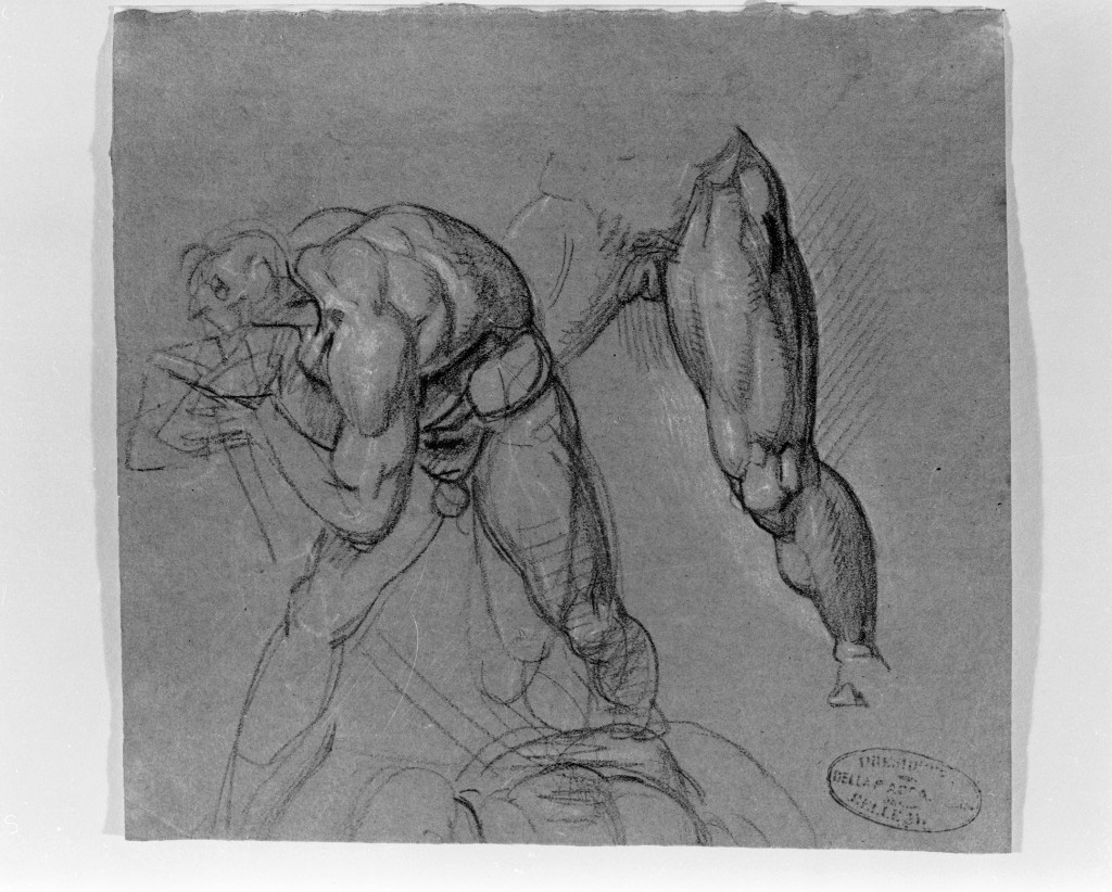 studio di nudi (disegno, opera isolata) di De Superville Pierre Davide Humbert (sec. XVIII)