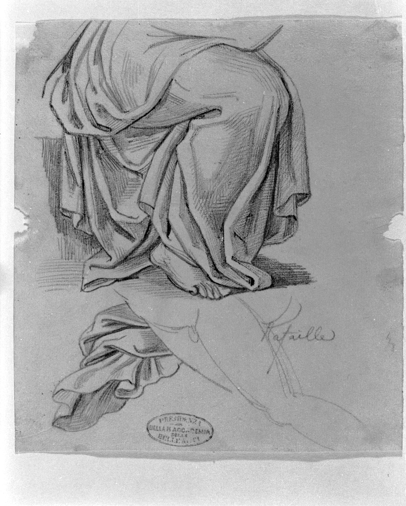studio di figure (disegno, opera isolata) di De Superville Pierre Davide Humbert (sec. XVIII)