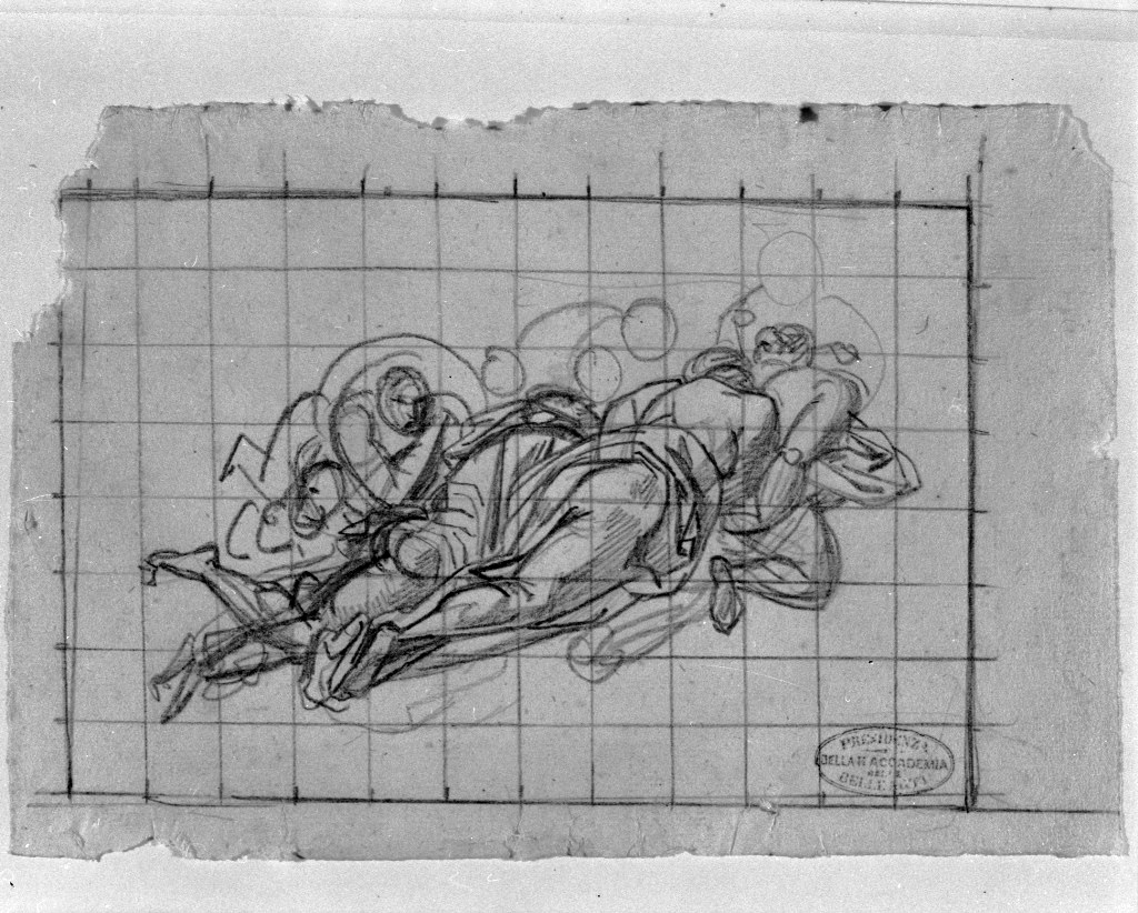 studio di figure (disegno, opera isolata) di De Superville Pierre Davide Humbert (sec. XVIII)