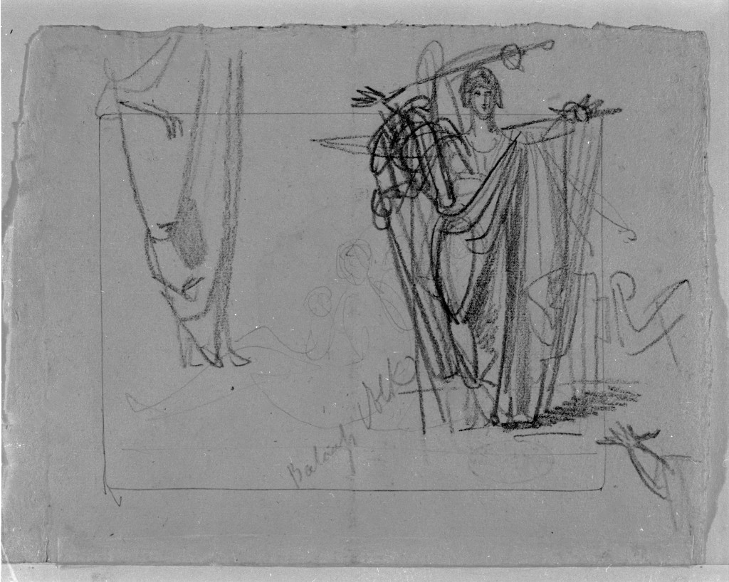 figure femminili (disegno, opera isolata) di De Superville Pierre Davide Humbert (sec. XVIII)