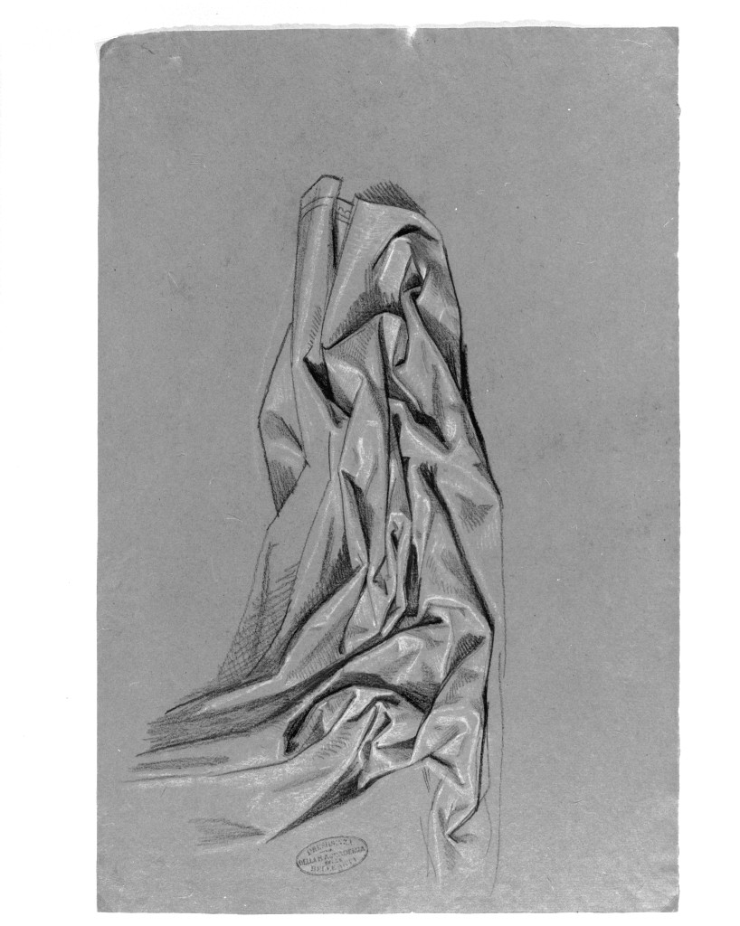 studio di panneggio (disegno, opera isolata) di De Superville Pierre Davide Humbert (secc. XVIII/ XIX)