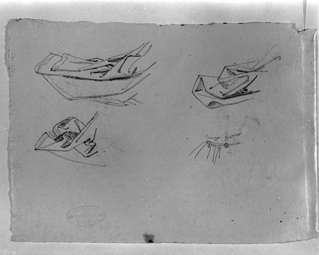 studio di panneggio (disegno, opera isolata) di De Superville Pierre Davide Humbert (secc. XVIII/ XIX)