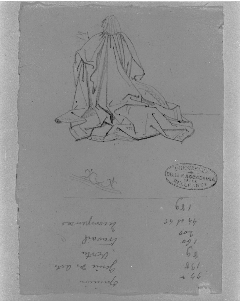 figura antropomorfa (disegno, opera isolata) di De Superville Pierre Davide Humbert (secc. XVIII/ XIX)