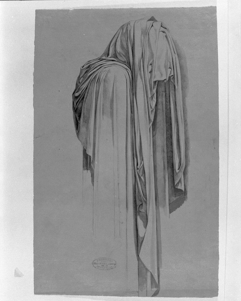 studio di panneggio (disegno, opera isolata) di De Superville Pierre Davide Humbert (secc. XVIII/ XIX)