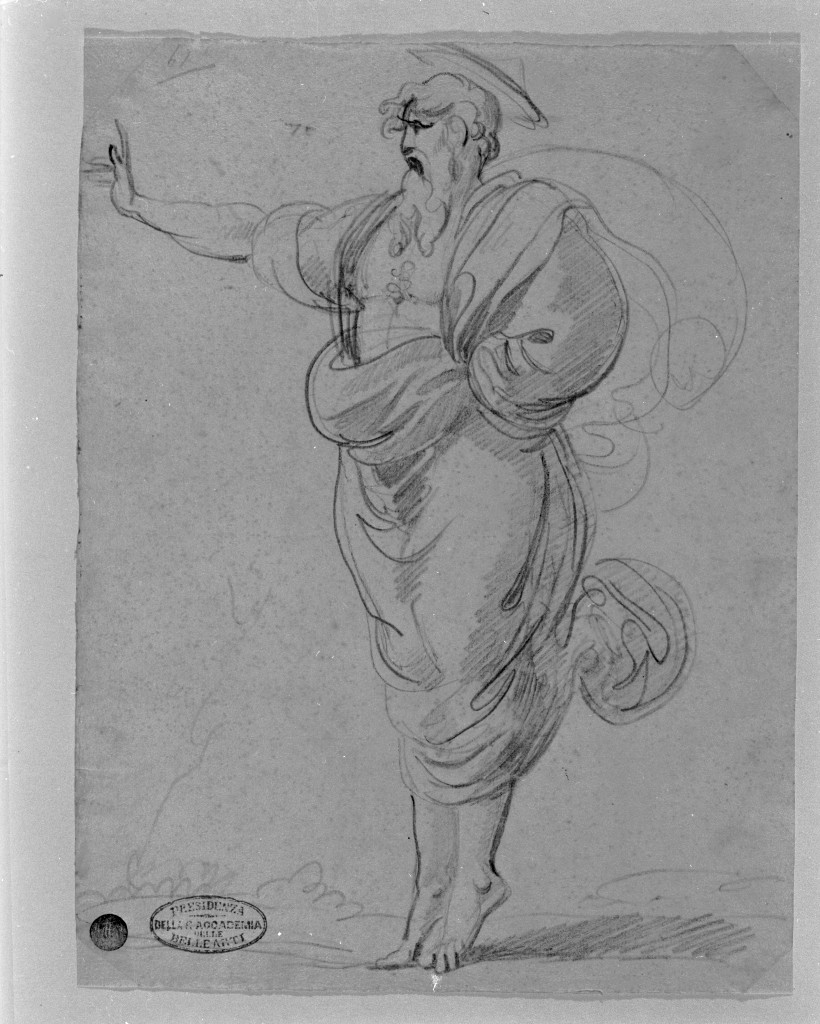 Dio Padre benedicente (disegno, opera isolata) di De Superville Pierre Davide Humbert (secc. XVIII/ XIX)