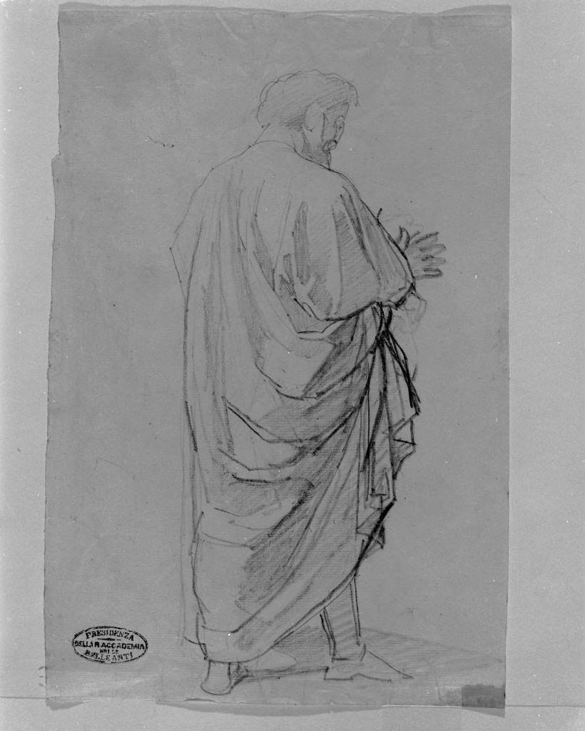 figura maschile (disegno, opera isolata) di De Superville Pierre Davide Humbert (secc. XVIII/ XIX)