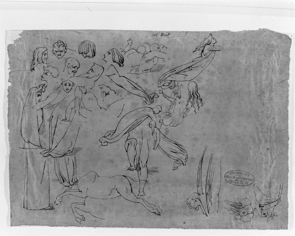 studio di figure (disegno, opera isolata) di De Superville Pierre Davide Humbert (secc. XVIII/ XIX)