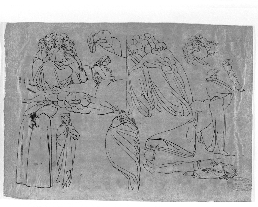 studio di figure (disegno, opera isolata) di De Superville Pierre Davide Humbert (secc. XVIII/ XIX)