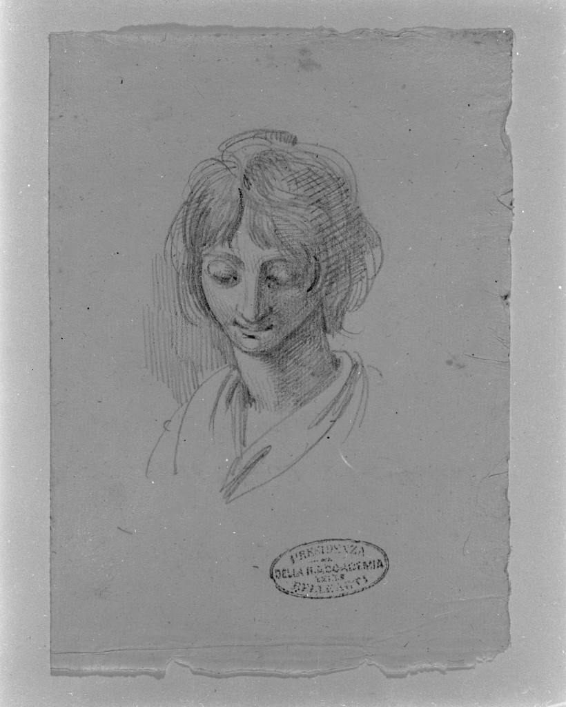 ritratto di donna (disegno, opera isolata) di De Superville Pierre Davide Humbert (secc. XVIII/ XIX)
