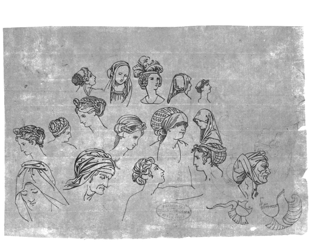 figure femminili (disegno, opera isolata) di De Superville Pierre Davide Humbert (secc. XVIII/ XIX)