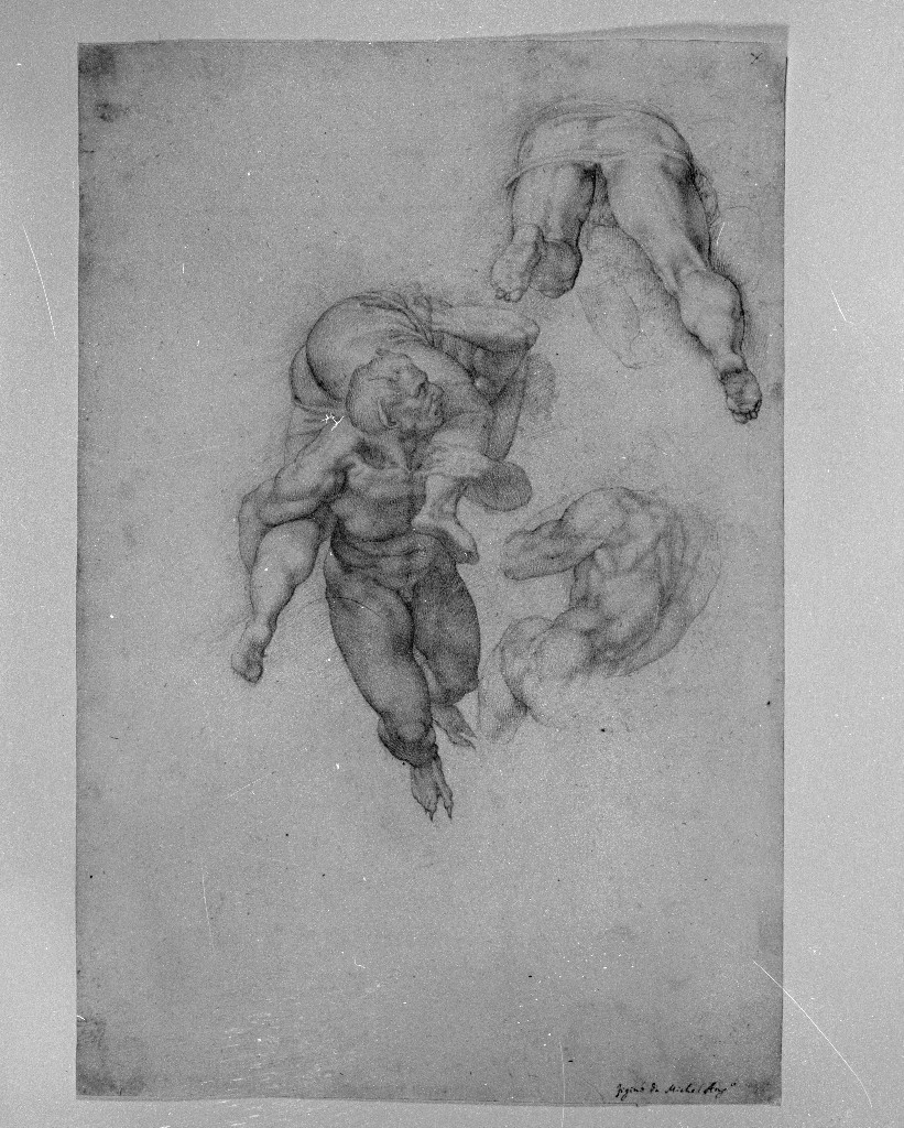 figure maschili (disegno, opera isolata) di Figino Giovanni Ambrogio (attribuito) (seconda metà sec. XVI)