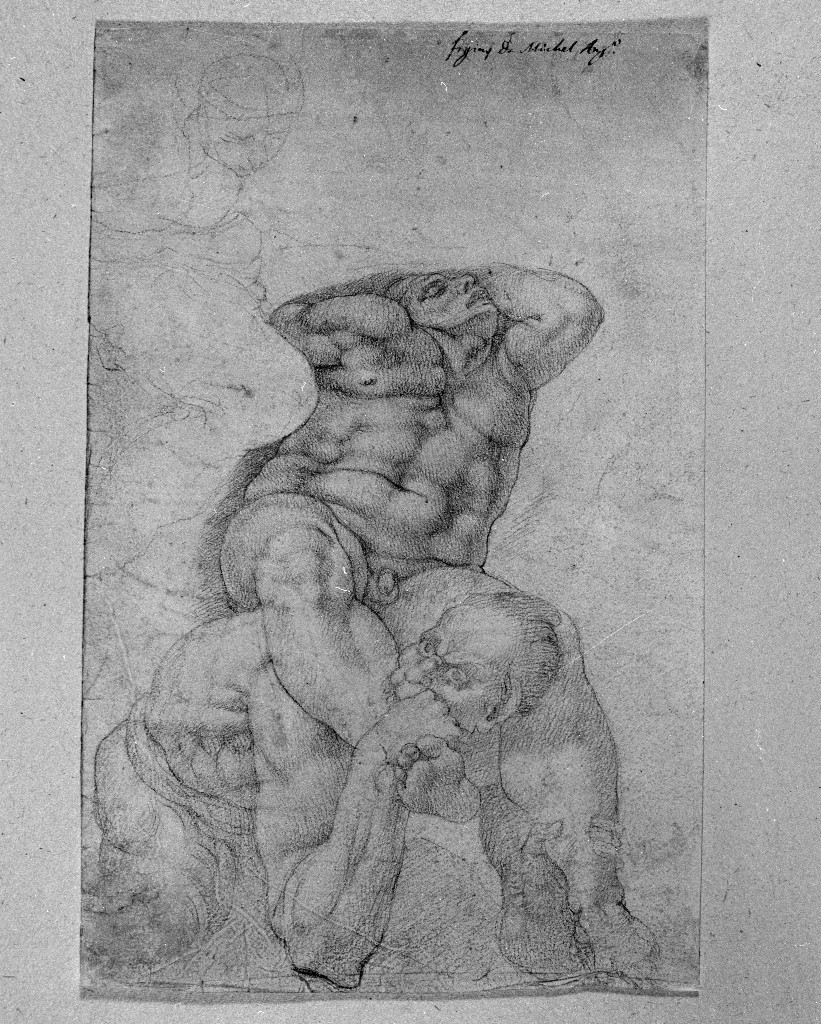 figure maschili (disegno) di Figino Giovanni Ambrogio (attribuito) (seconda metà sec. XVI)