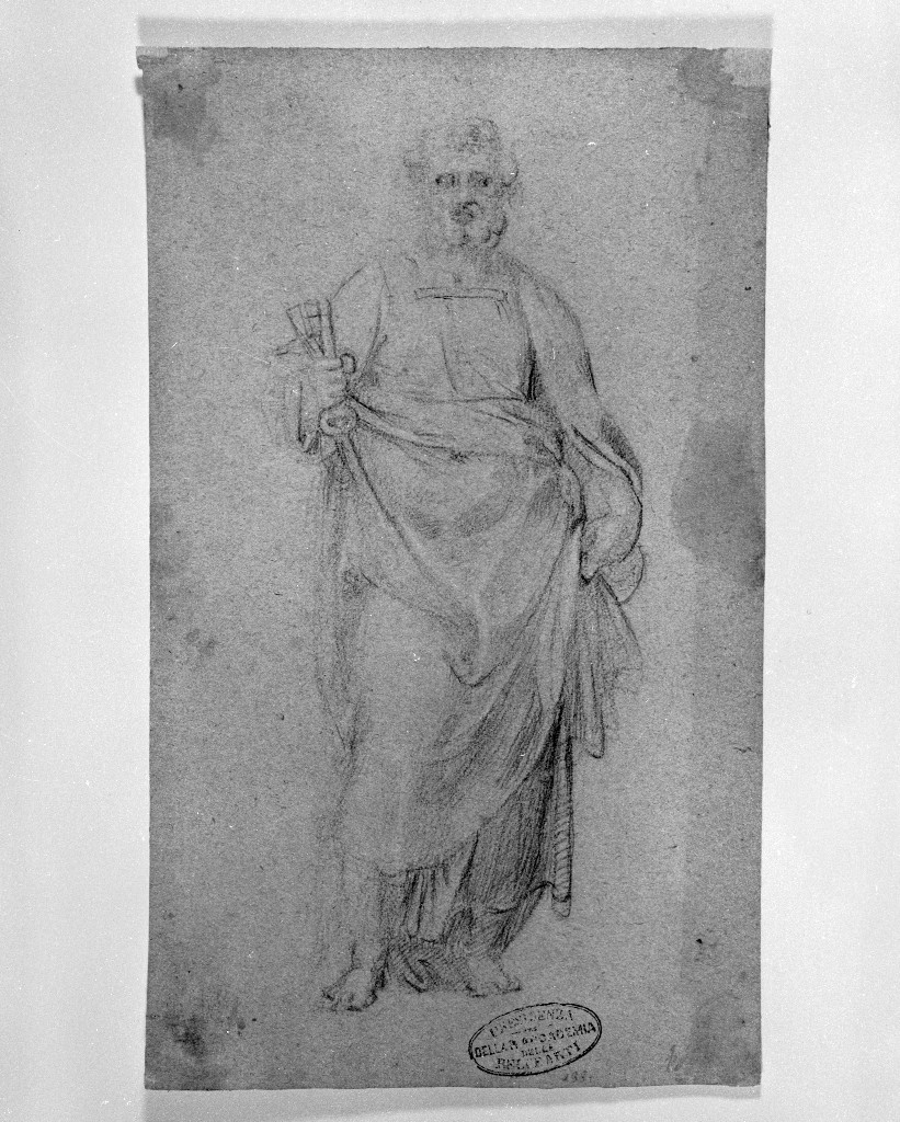 San Pietro (disegno, opera isolata) di Figino Giovanni Ambrogio (attribuito) (seconda metà sec. XVI)