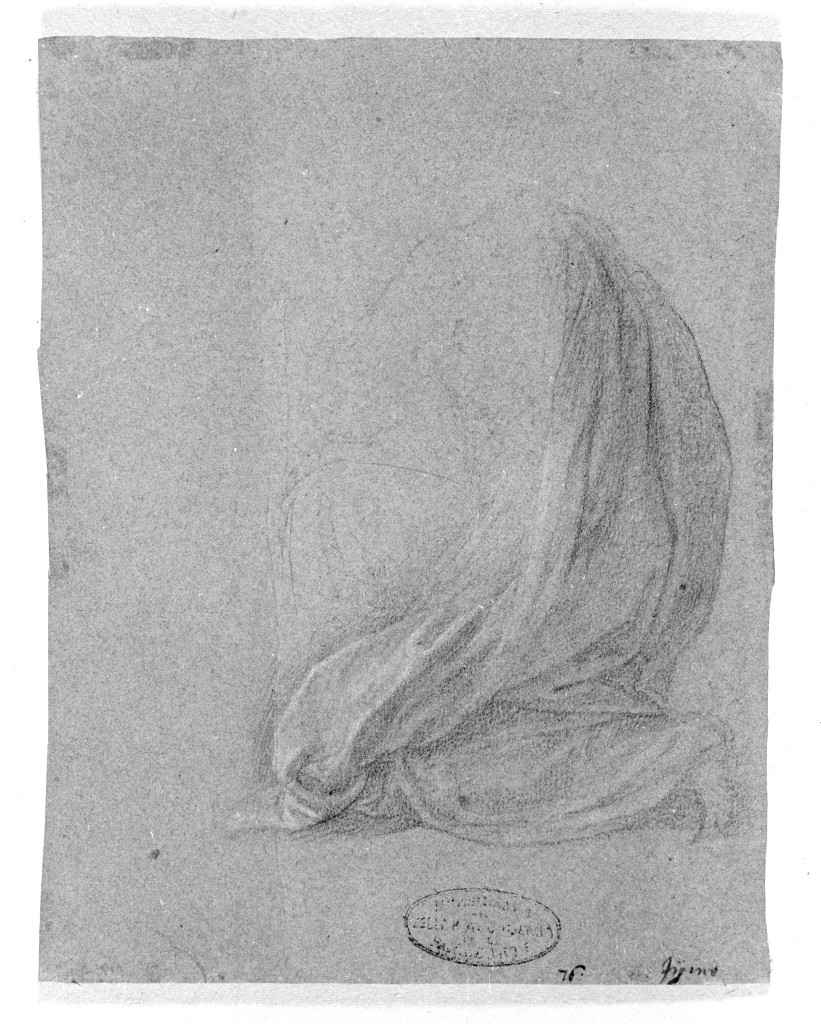 figura maschile (disegno, opera isolata) di Figino Giovanni Ambrogio (attribuito) (seconda metà sec. XVI)