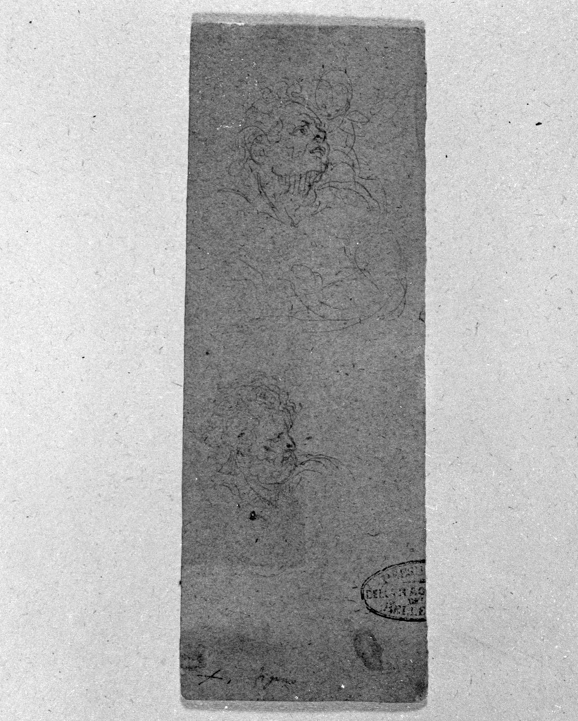 San Cristoforo (disegno, opera isolata) di Figino Giovanni Ambrogio (attribuito) (seconda metà sec. XVI)