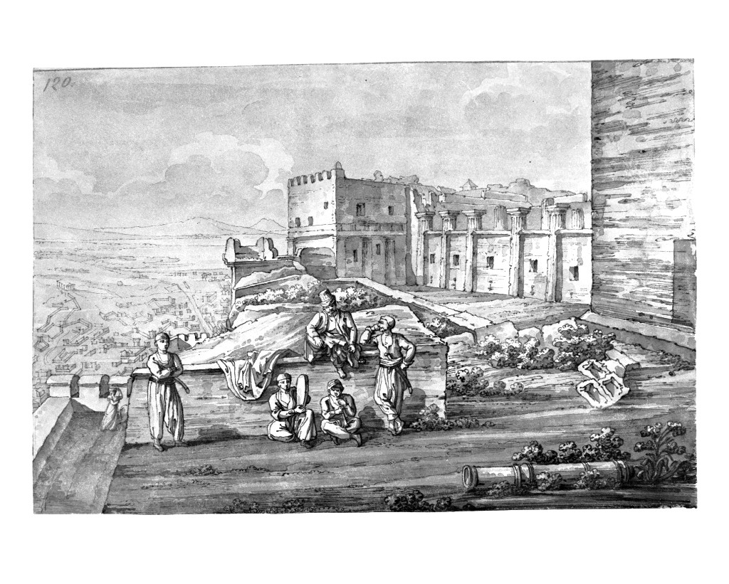 veduta di città (disegno, opera isolata) di Quarenghi Giacomo (attribuito) (sec. XIX)