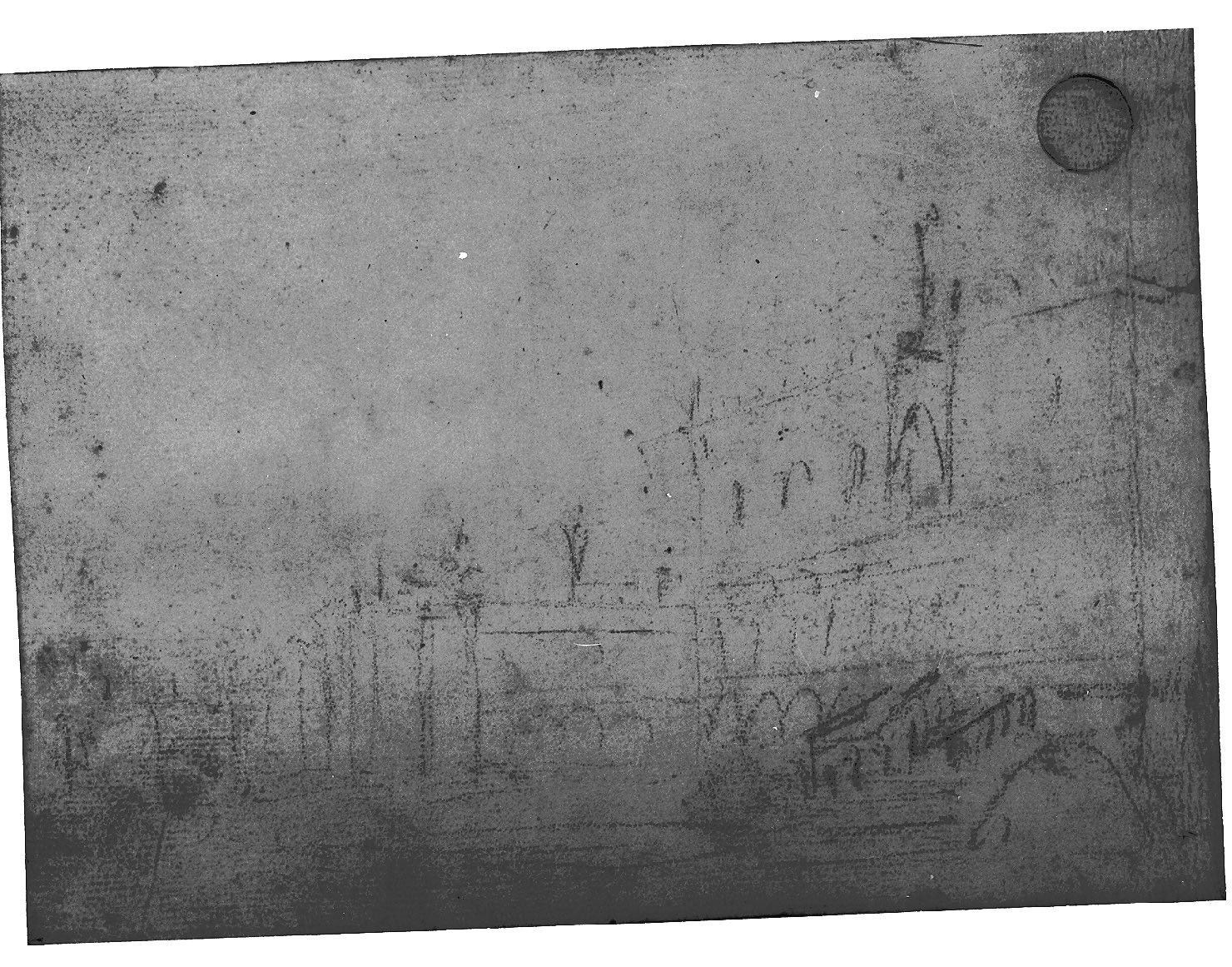 veduta di città (disegno, elemento d'insieme) di Canal Antonio detto Canaletto (secc. XVII/ XVIII)