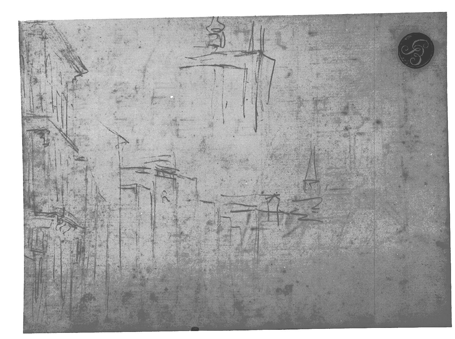 veduta di città (disegno, elemento d'insieme) di Canal Antonio detto Canaletto (secc. XVII/ XVIII)