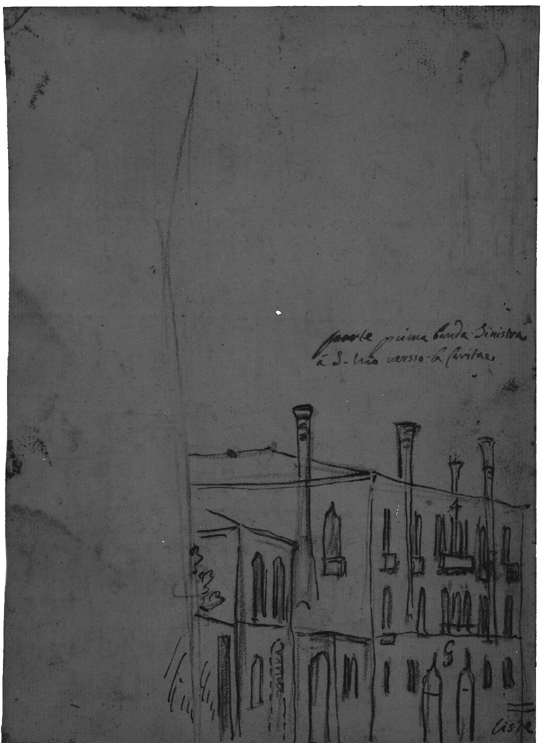 veduta di città (disegno, elemento d'insieme) di Canal Antonio detto Canaletto (secc. XVII/ XVIII)