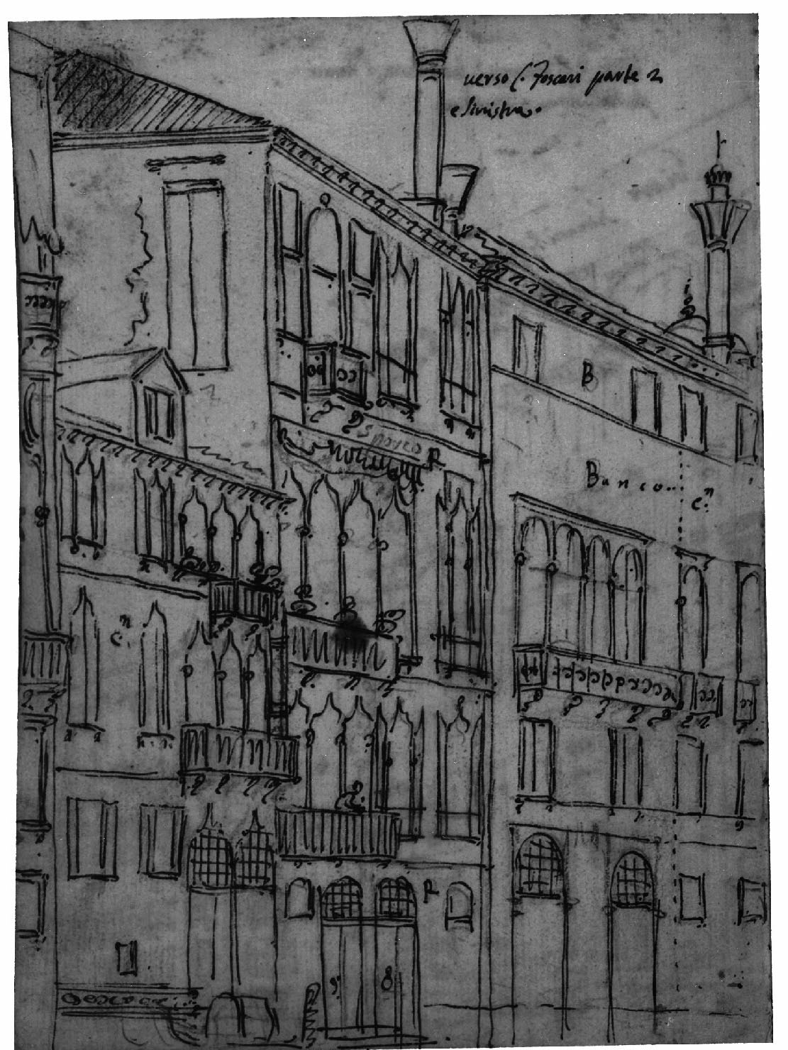 veduta di città (disegno, elemento d'insieme) di Canal Antonio detto Canaletto (secc. XVII/ XVIII)