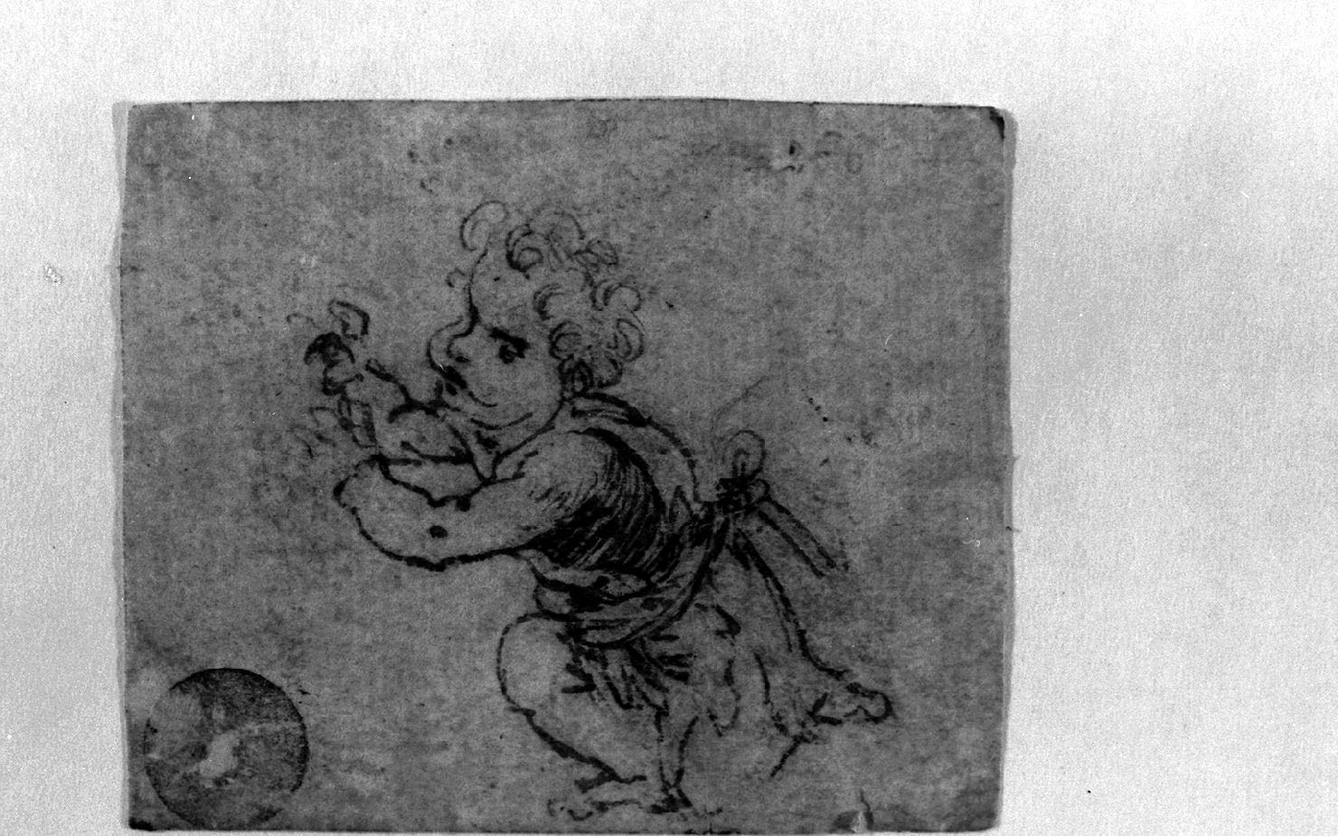 figura maschile (disegno, opera isolata) di Leonardo da Vinci (sec. XVI)