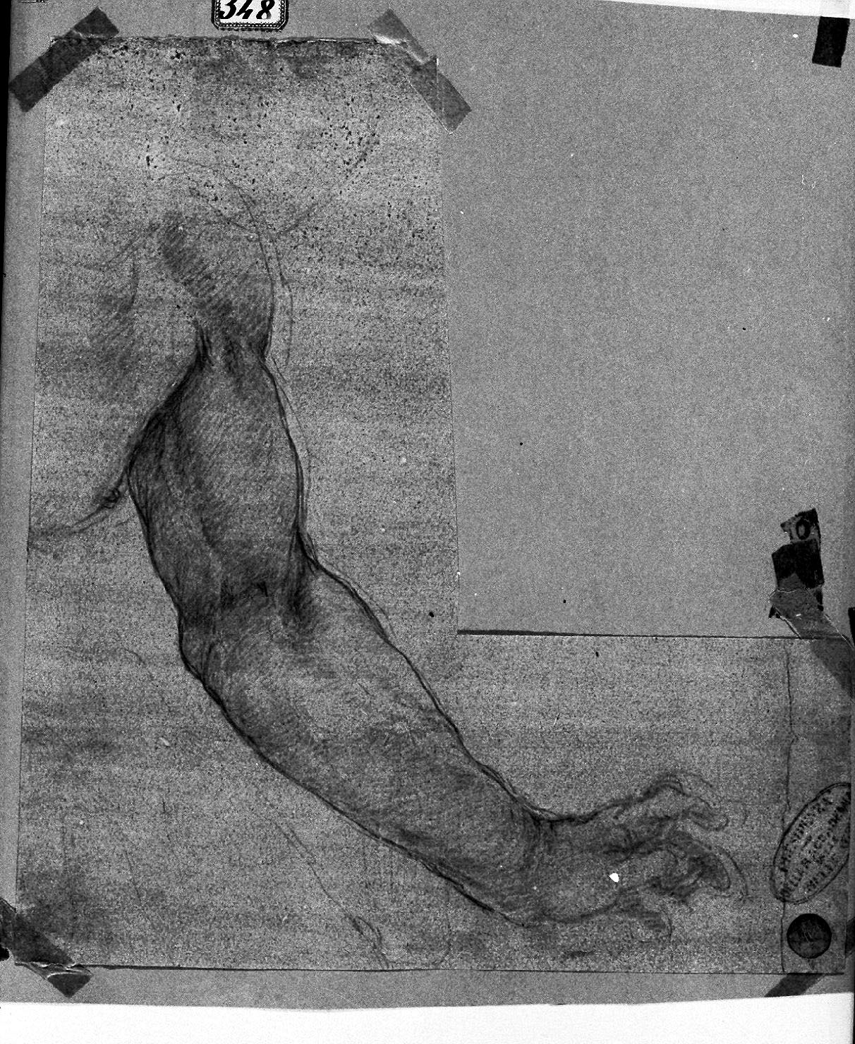 figura maschile (disegno, opera isolata) di Cesare da Sesto (prima metà sec. XVI)