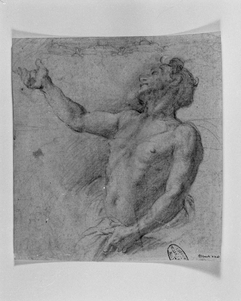 giovane nudo (disegno, opera isolata) di Ciampelli Agostino (sec. XVI)