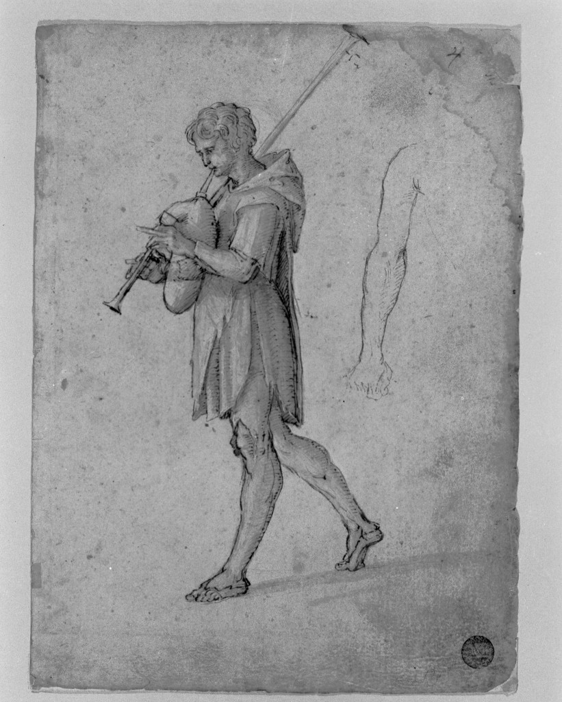 disegno, insieme di Sanzio Raffaello detto Raffaello (cerchia) (primo quarto sec. XVI)