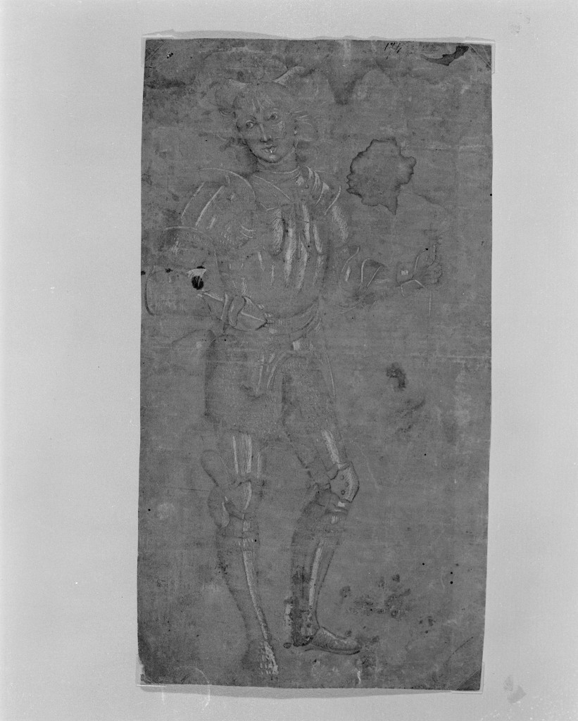 guerriero (disegno, opera isolata) di Vannucci Pietro detto Perugino (sec. XV)