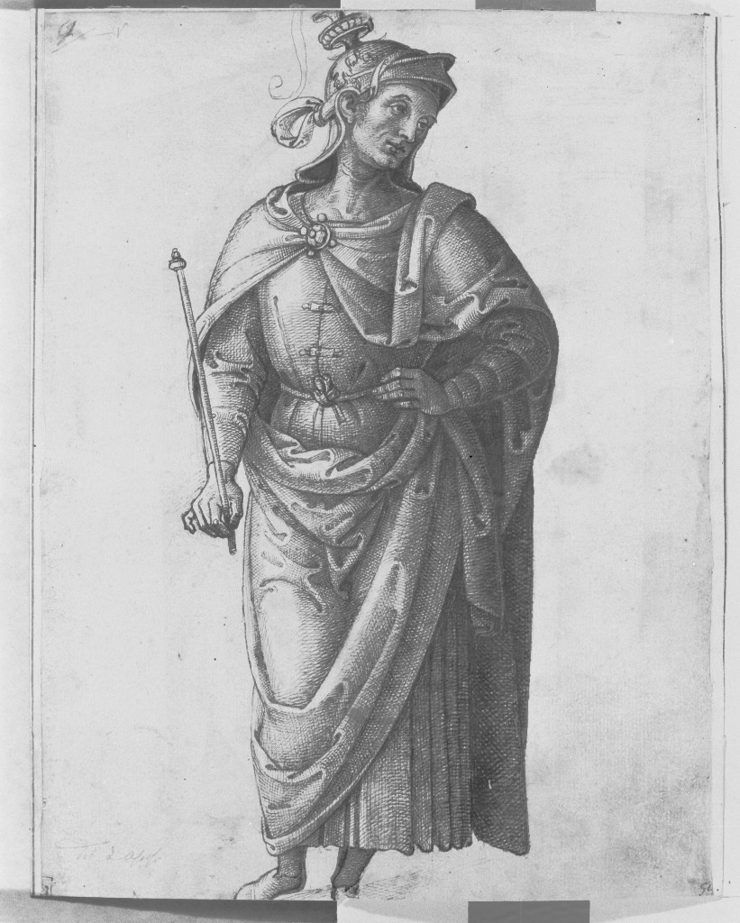 disegno, insieme di Vannucci Pietro detto Perugino (bottega) (inizio sec. XVI)