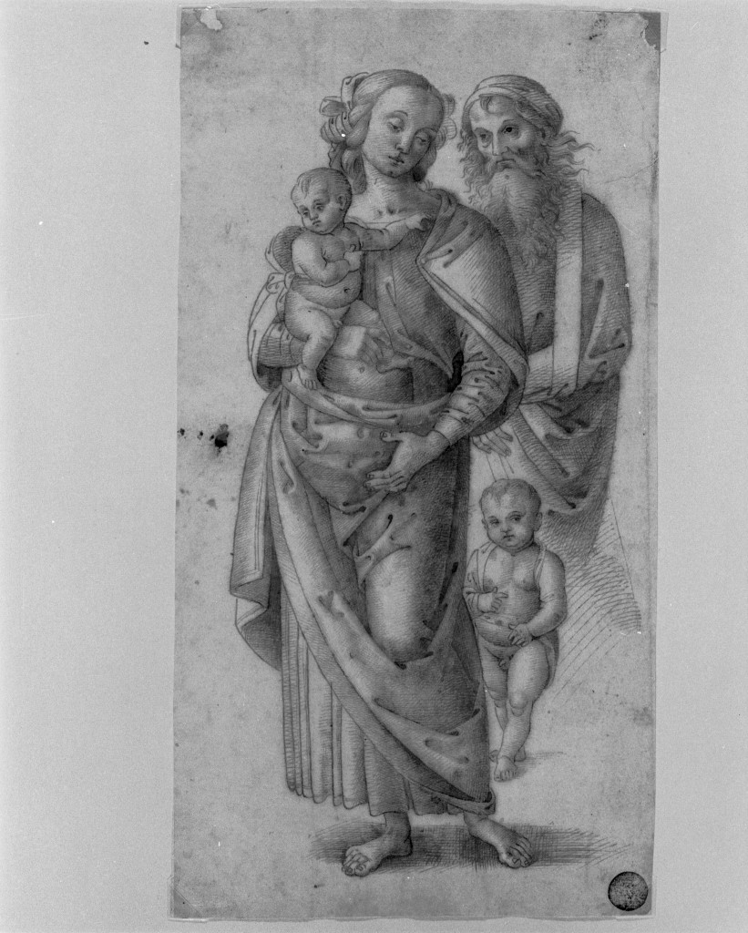 figure (disegno, opera isolata) di Vannucci Pietro detto Perugino (bottega) (inizio sec. XVI)