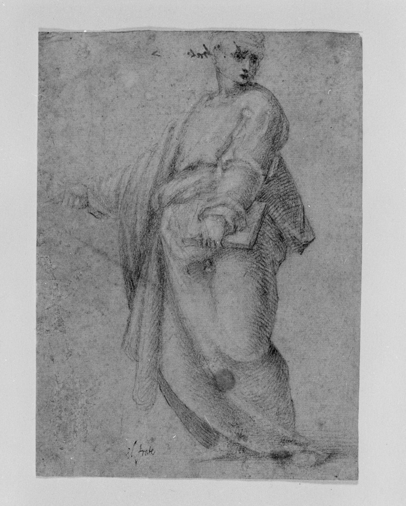 Santo (disegno, opera isolata) - ambito fiorentino (inizio sec. XVI)
