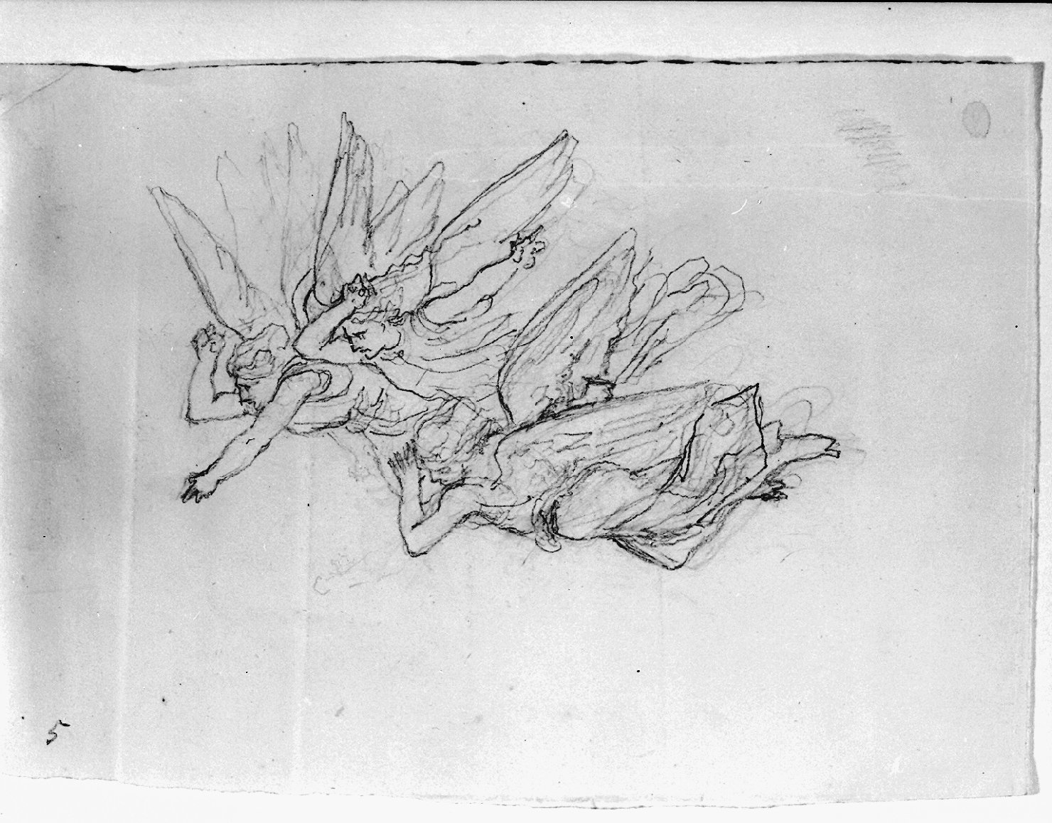 angeli (disegno, opera isolata) di Hayez Francesco (secc. XVIII/ XIX)