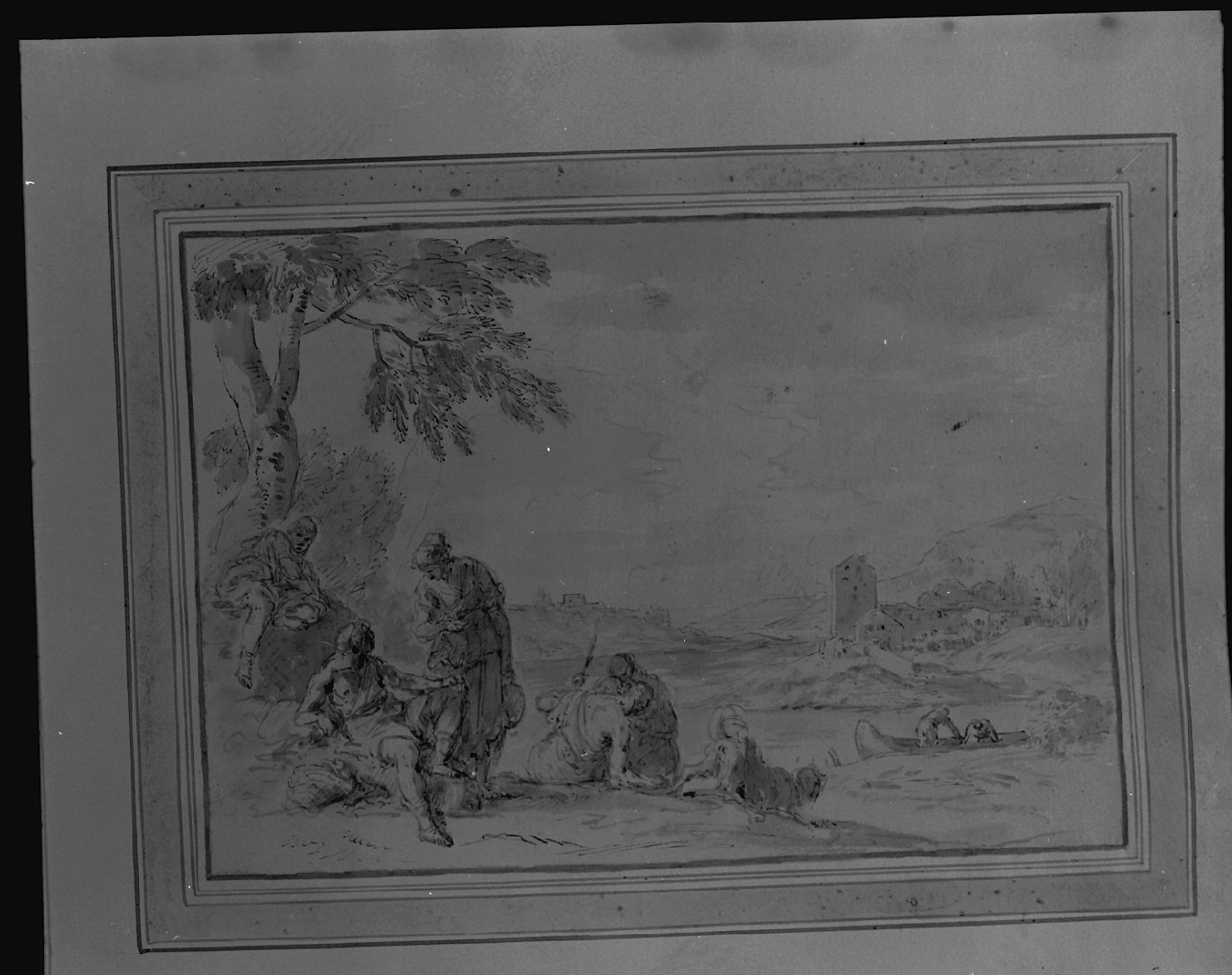 scena biblica (disegno, opera isolata) di Ricci Sebastiano (secc. XVII/ XVIII)