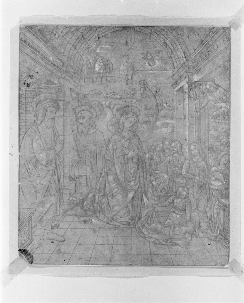 presepio (disegno, elemento d'insieme) di Foppa Vincenzo (maniera) (secc. XV/ XVI)