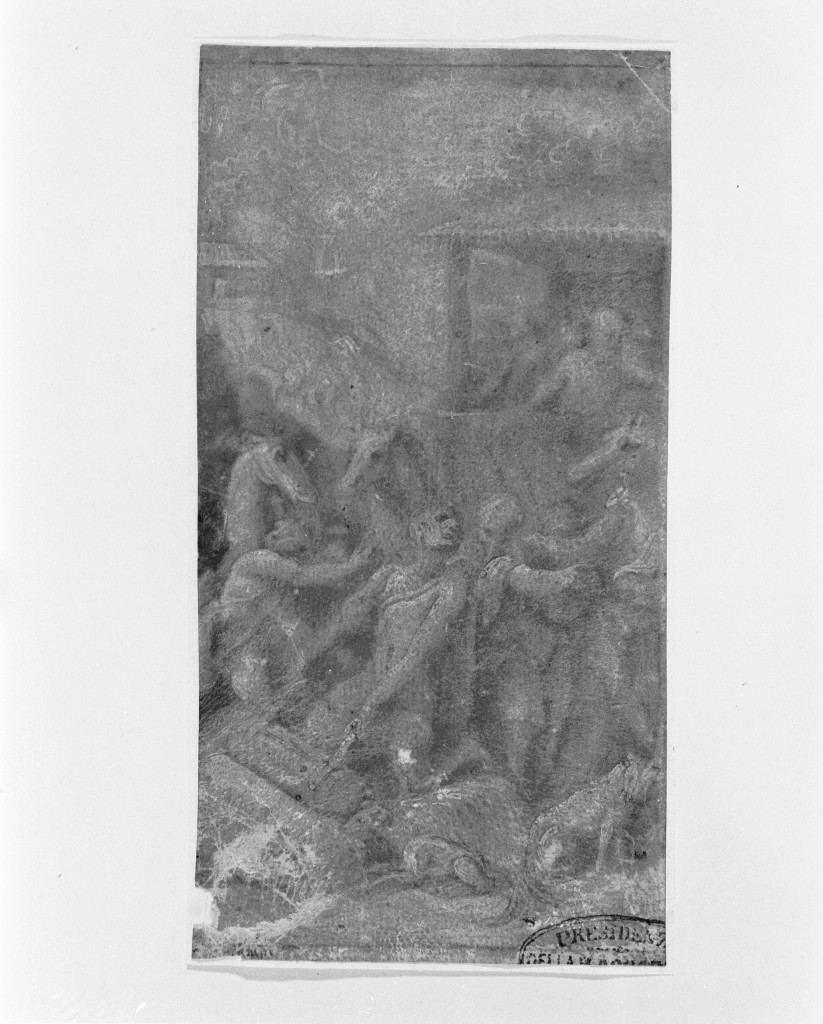 Labano cerca gli idoli (disegno) di Boccaccino Camillo (sec. XVI)