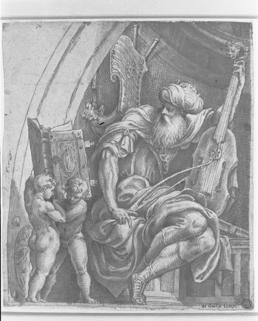 David (disegno, opera isolata) di Campi Giulio (attribuito) (sec. XVI)