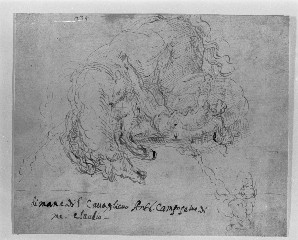 conversione di San Paolo (disegno, opera isolata) di Campi Antonio (sec. XVI)