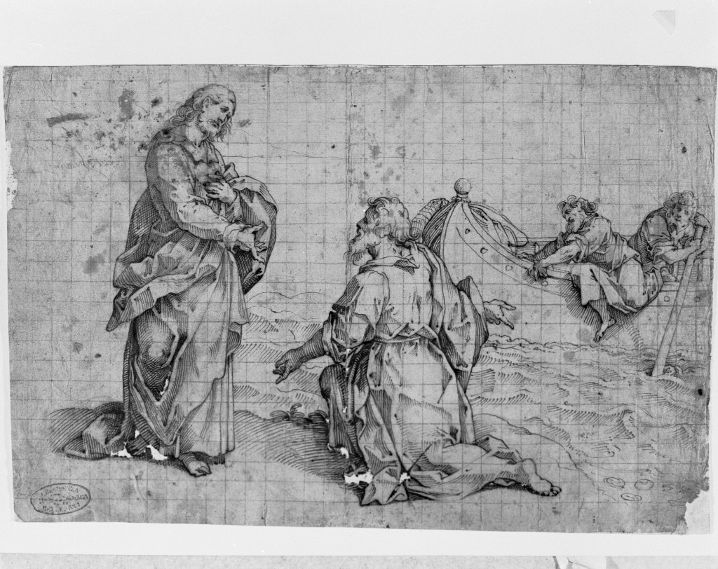 scena biblica (disegno, opera isolata) di Urbino Carlo (sec. XVI)