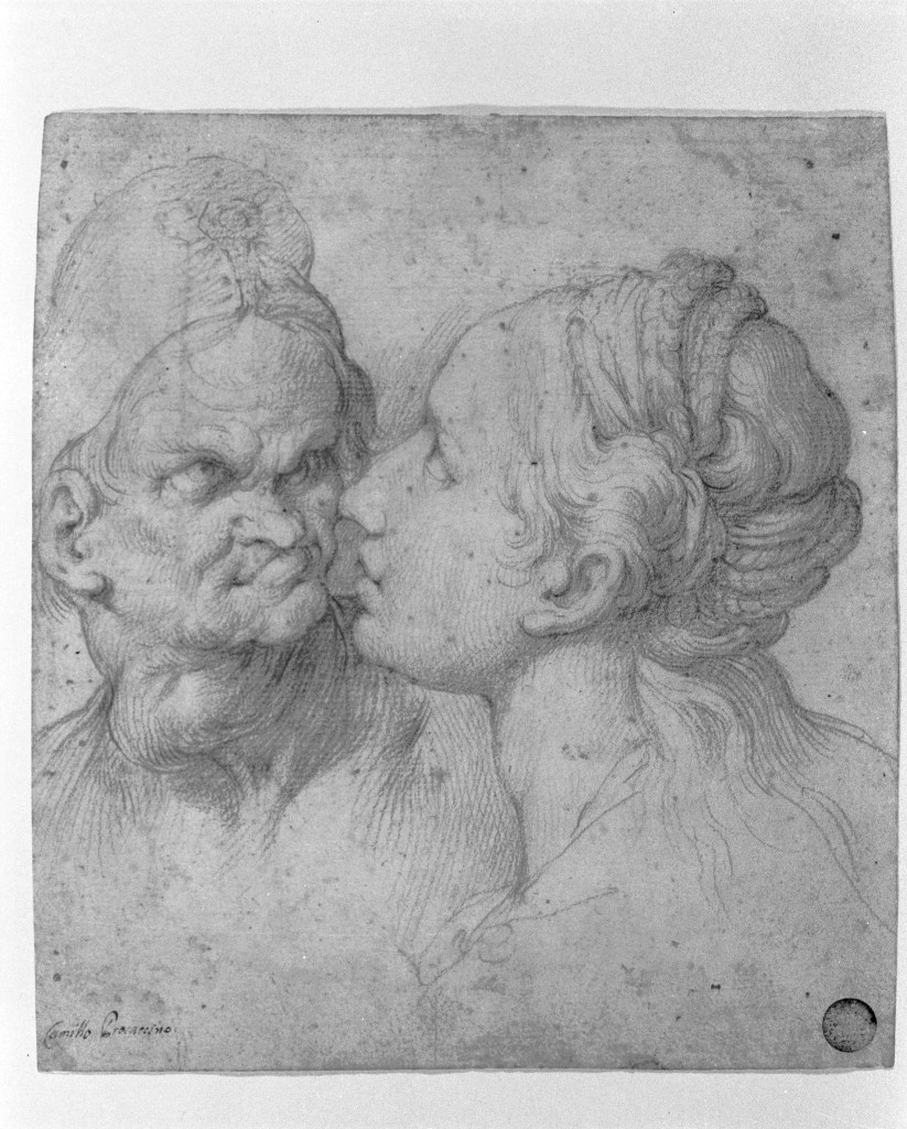 Due teste femminili, figure femminili (disegno, opera isolata) di Procaccini Camillo (secc. XVI/ XVII)