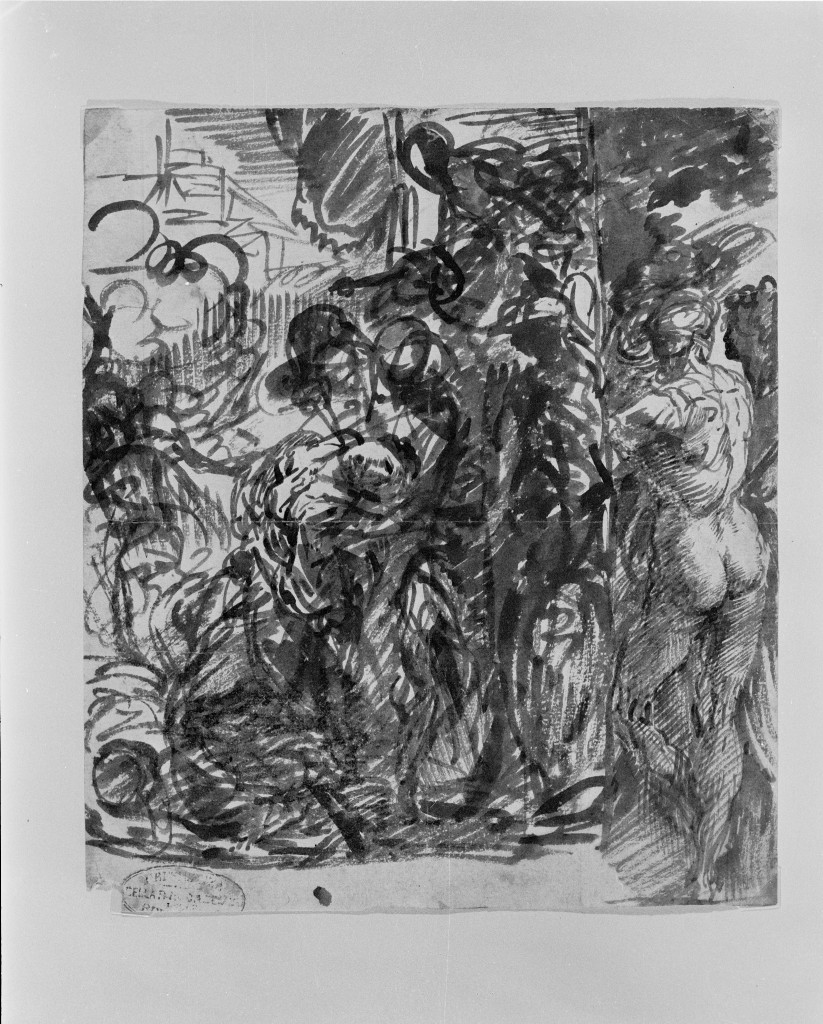 scena di martirio (disegno, opera isolata) di Procaccini Giulio Cesare (secc. XVI/ XVII)