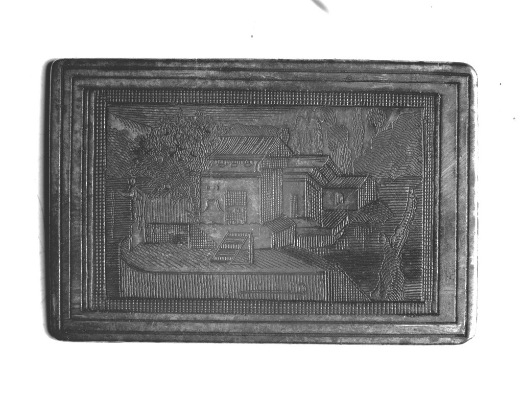 paesaggio marino (matrice, elemento d'insieme) - ambito veneziano (sec. XVIII)