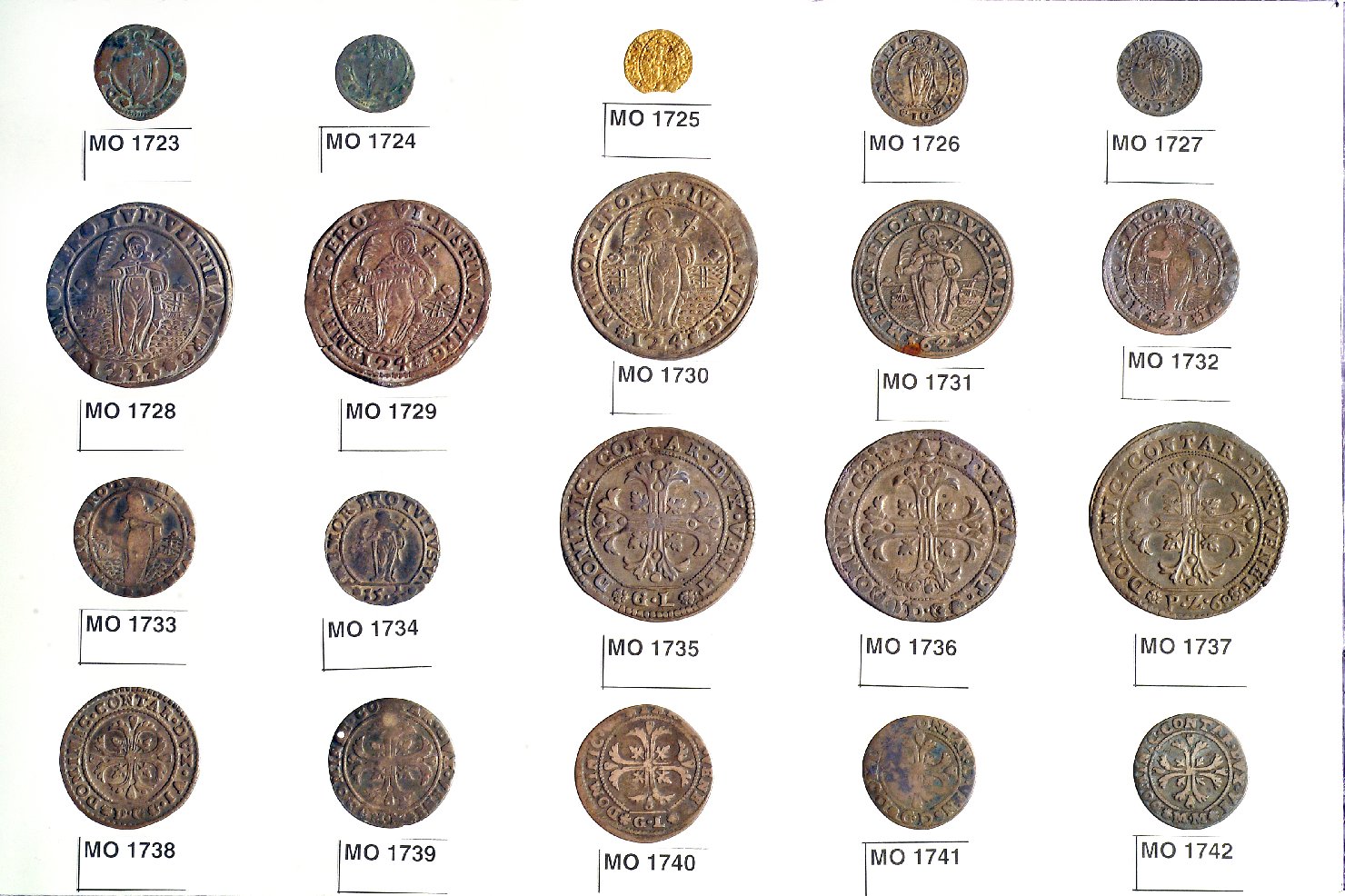 moneta - 1/8 di scudo - ambito veneziano (sec. XVII)